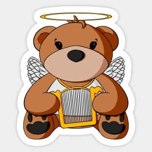 Angel Teddy Bear Sticker